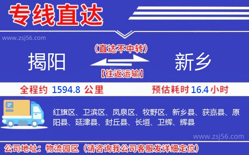 揭陽到新鄉(xiāng)物流公司