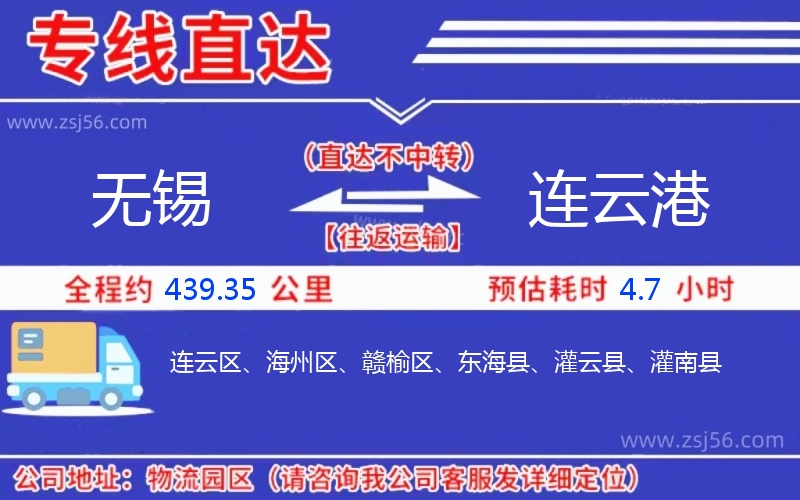 無錫到連云港物流公司